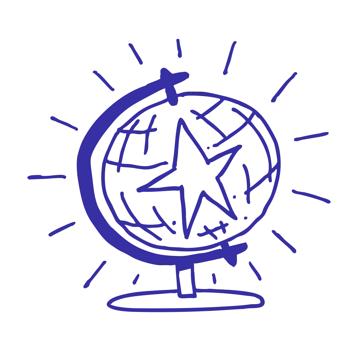 Illustration of a globe